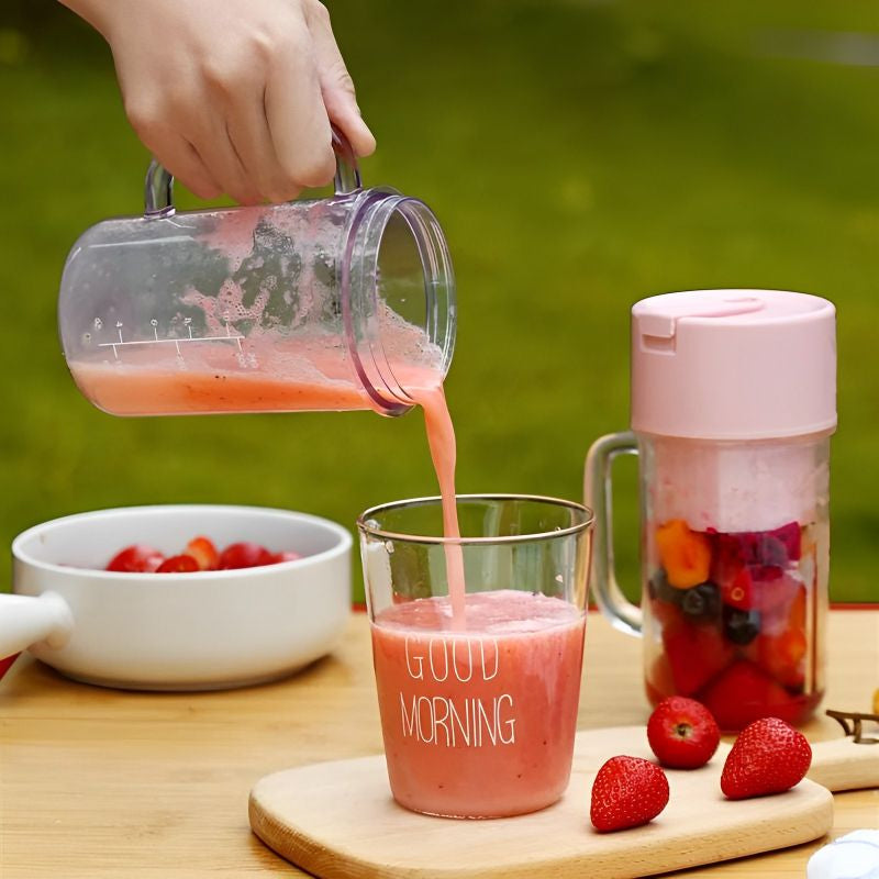 Crusher Juicer 2-in-1 Mini Portable USB Rechargeable | High Quality 6 Blades