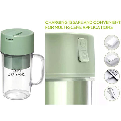 Crusher Juicer 2-in-1 Mini Portable USB Rechargeable | High Quality 6 Blades