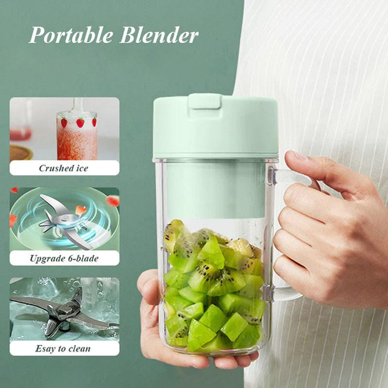 Crusher Juicer 2-in-1 Mini Portable USB Rechargeable | High Quality 6 Blades