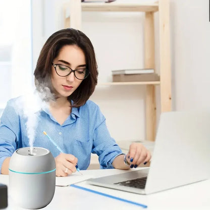 Humidifier With Warm LED Outline – USB Portable Air Humidifier