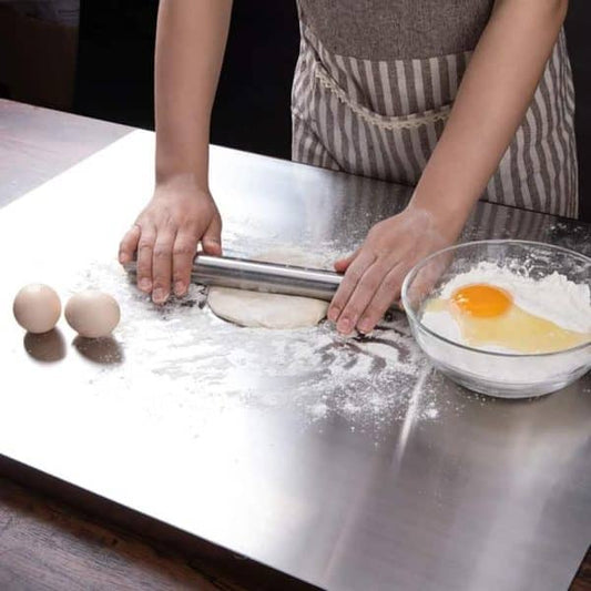 Stainless Steel Cutting Board & Rolling Pins for Baking Kitchen
