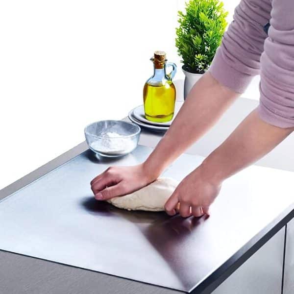 Stainless Steel Cutting Board & Rolling Pins for Baking Kitchen