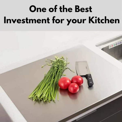Stainless Steel Cutting Board & Rolling Pins for Baking Kitchen
